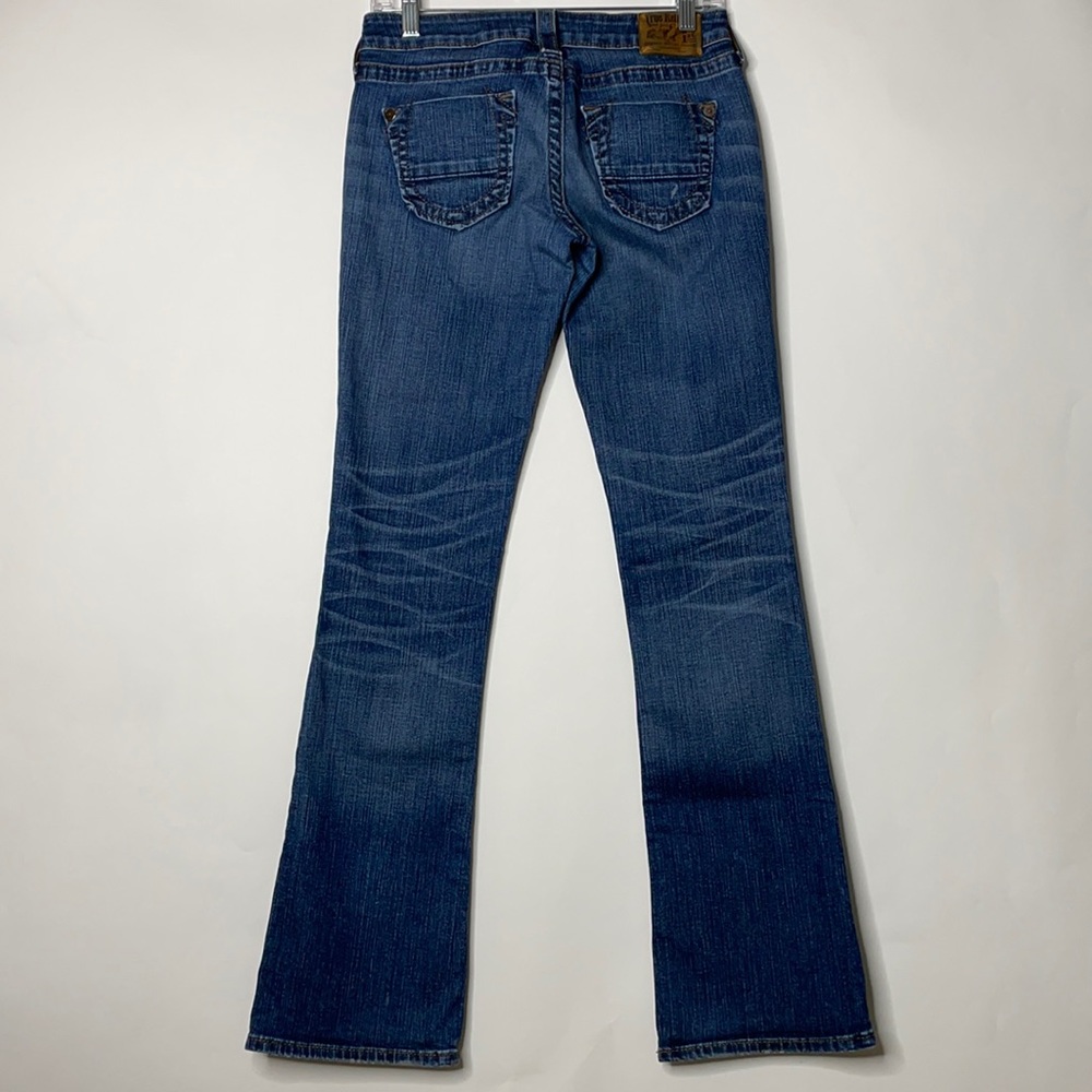 Vintage True Religion Women's Tony Boot Cut Wide Leg Size 27 Denim Jeans
